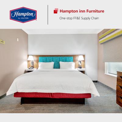 China Hampton Inn Hotel Furniture In Holtel Modern Good Quality Bedroom Sets for sale