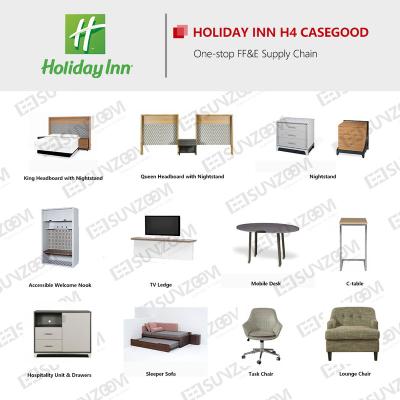 China Modern Holiday Inn H4 Modern Wooden Hotel Bedroom Furniture For Sale for sale