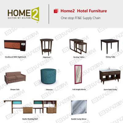 China Hilton Furniture Home 2 Suites Hotel Furniture Bedroom Storage for sale