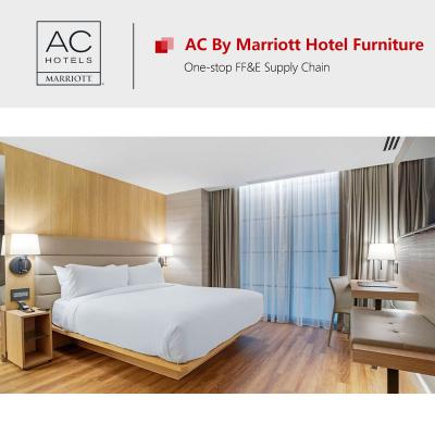 China Modern 5 Star Modern AC By Marriott Furniture Luxury Hotel King Size Bedroom Set for sale