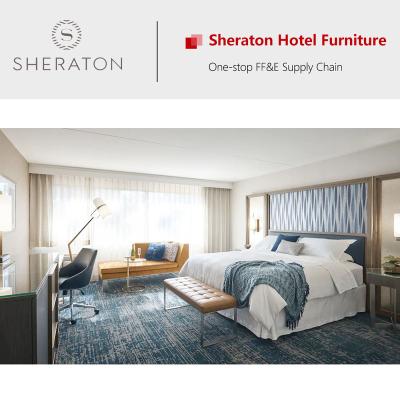 China Modern Five Star Luxury Marriott Sheraton Hotel Furniture Hotel Bedroom Sets for sale