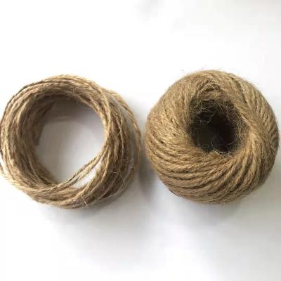 China 3mm Twine Diameter3mm*length5.6m About 3 Ply Jute Bondage Rope Hemp Rope Wrapping Ribbon for sale