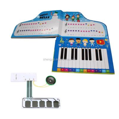 China Suitable for all countries; The design is combined the local culture children's piano board the book pre-recorded IC music board the piano plays the book for children educational gift for sale