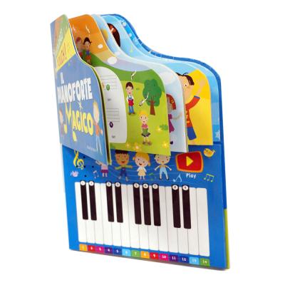 China Battery Operated Toy Music Notebook With Keyboard Kids Piano Book For Kids Study for sale