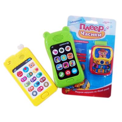 China Wholesale Electronic Education Kids Toy Small Mobile Phone With Music And Lights Module for sale