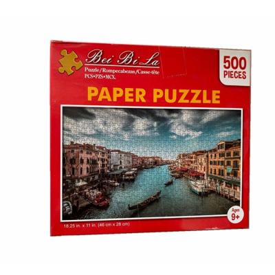 China Cartoon Toy Kids Game Jigsaw Puzzle 500 pieces of the custom made 500 jigsaw puzzle for sale