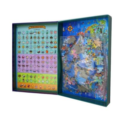 China 100% Eco-friendly Puzzles 200 Pieces Map World 200 Pcs Jigsaw Puzzle Map For Study for sale