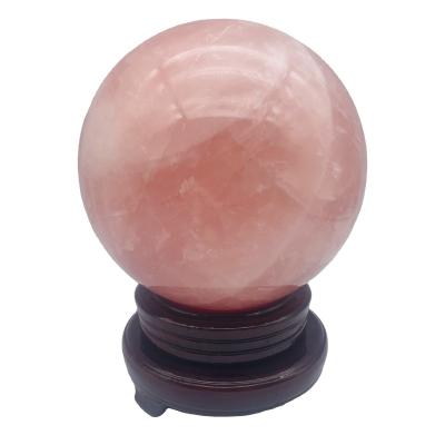 China China Wholesale Crystal Opens Good Quality Cheap Natural Crystal Ball Wedding Decorative Pink Crystal for sale