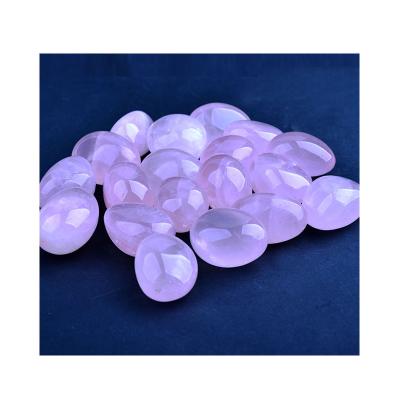 China Europe Hot Selling Natural Angel Aura Rose Quartz Tumbled Stones Titanium Spirit Crystal Gravel for sale