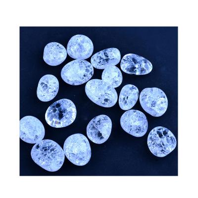 China China High Quality Natural Healing Stone Split Palm Clear Quartz Tumbles Crystal Decoration for sale