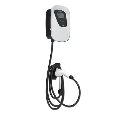 China OCPP1.6J 220V 16A 22KW Popular Electric Vehicle Home Charging Type AC - 2 Level 2 Ev Charger WallBox PEVC2107E for sale