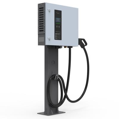 China OEM PEVC3401E Level 3 Wall-mount 30kW DC Fast Charger CCS1 CCS2 CHAdeMO GB/T EV Charging Station for sale