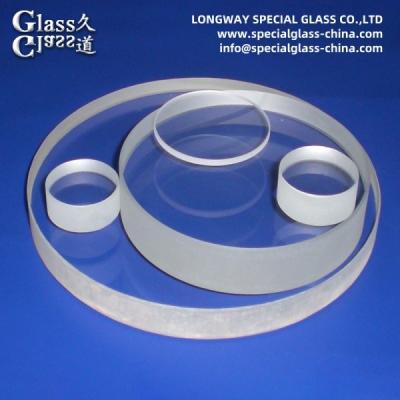 China Customized Quartz Borosilicate Glass Lens Round Flat Optical Window Lens for sale