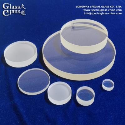 China Round Flat Fused Silica Optical Window For High Power Laser And Optical Communication for sale