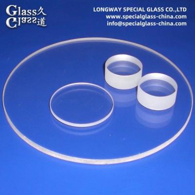 China High Transmission Fused Silica Lens Optical Borosilicate Glass Wafer Disc Optical Lens for sale