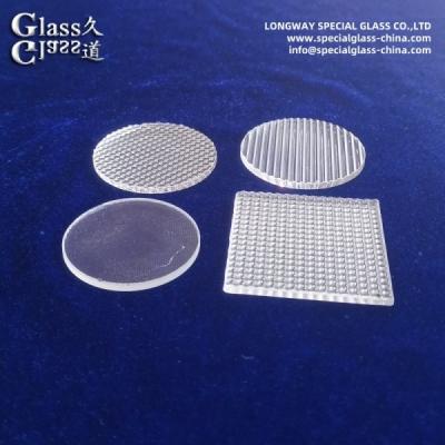 China Uv Resistant Textured Borosilicate Glass Lens For Diffused Led Lighting Fixtures for sale