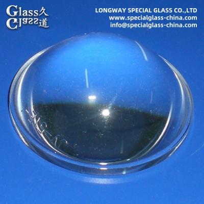 China Customized Optical Pyrex Glass Lens Flashlight Glass Lens High Precision for sale