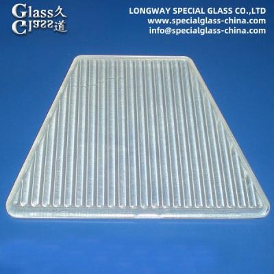 China Customized Linear Flat Glass Lens From Borosilicate Glass 3.3 Frosting Available for sale