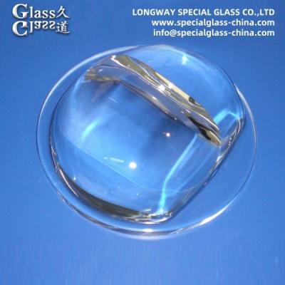 China Customized Borosilicate Glass Led Lens For Street Light Convex Shape for sale