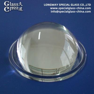 China High Transmission Pyrex Glass Lens Glass Aspheric Lens For Led Light Cover for sale