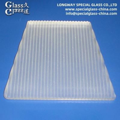 China Pressed Sandblasting Soda Lime Glass Light Cover Led Light Lens Cover for sale