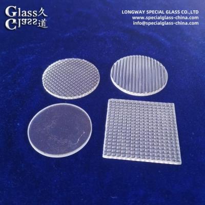 China Borosilicaat Float Glass Led Light Lens Schramvast Lineair Spread Lens Te koop