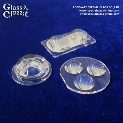 China Aspheric Shape Glass Led Lens Led Spotlight Lens High Precision for sale