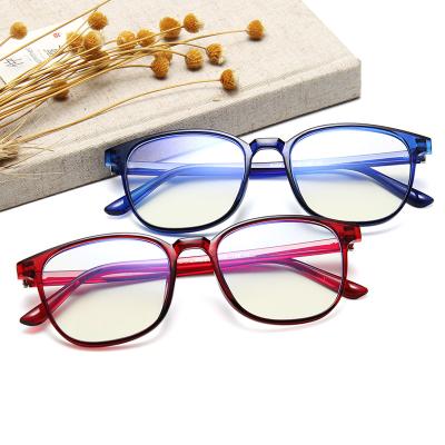 China Wholesale Adult Transparent Rectangle Glass Anti Gafas Blue Light Transition Glasses for sale