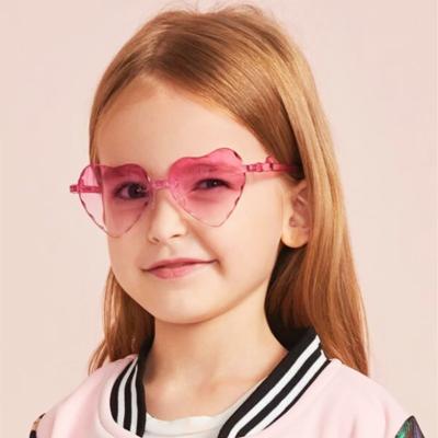 China 2021 Fashion Sun Glasses Monique Orenda Yiwu Eyewear Glass Heart Shape Design Kids Sunglasses for sale