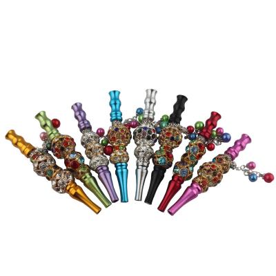 China Mix Design Factory Sell Diamond Hookah Accessories Wholesale Aluminum Shisha Mouthpiece Tips Hookah Mouth Tips Wholesale for sale