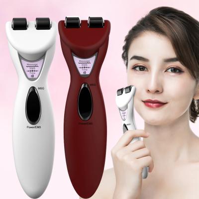 China Face Lift Wrinkle Removal Device Face Roller EMS Roller EMS Therapy Beauty Anti Aging Face Lifting Peel Tightening for sale