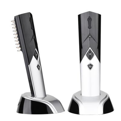 China ABS+stainless steel hair massage comb personal care hair growth therapy hair infrared red led light comb for sale