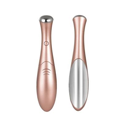 China Skin Rejuvenation Private Label Electric Vibration Mini Eye Massager Pen For Wrinkle Remove for sale