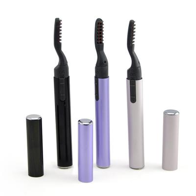 China Eyelash PASSIONATE Electric Curler Mascara Pen Heated Eyelash Brush Lasting Beauty Makeup Curling Tool for sale