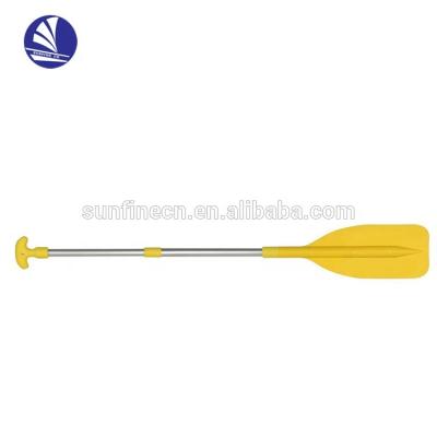 China PP blade & Aluminum Axle Anodized Emergency Marine Propel Telescoping Mini Paddle Yellow for sale