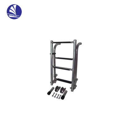 China Folding Ladders Marine Boat Stainless Steel Folding Step Ladder 3 Step 2+1 For Marine Boat Yacht for sale