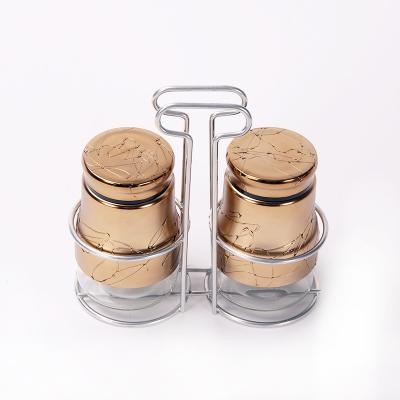 China Eco-Friendly Food Air Sealed Nut Glass Storage Tight Preserving Jar With Cream Jar Honey Jar for sale