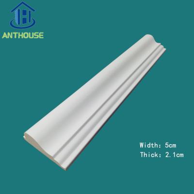 China MOQ Wholesale Waterproof High Density Small Noise Flexible PU Skirting Board Skirting Board Styles Wall Skirting Skirting For Interior Decorative for sale