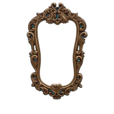 China Smirror Wholesale Cheap Round Mirror Frame PU Mirror Frame Mirrors Decor Wall Picture Frame For Home Decor for sale