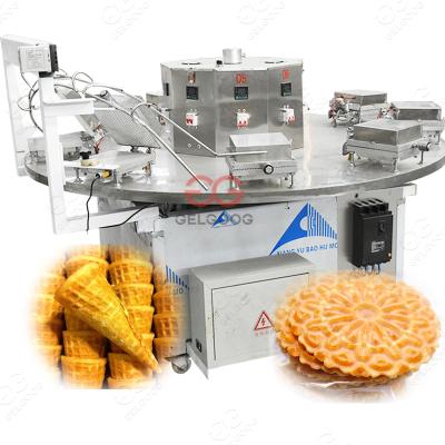 China Snack Factory Factory Supply Ice Cream Cone Waffle Cone Machine Baking Commercial for sale