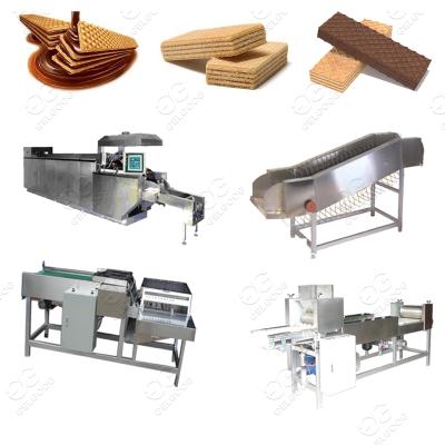 China Bakery gas wafer biscuit making machine gas wafer biscuit production line wafer biscuit machine for sale