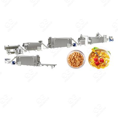 China Full Automatic Industrial Puffed Rice Flake Breakfast Cereal Extruder Oats Making Machine in China for sale