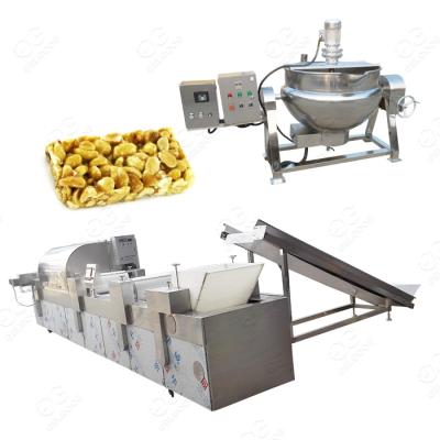 China Professional CANDY Hot Sale Cereal Bar Cutting Crispy Granola Oat Peanut Brittle Production Line Energy Sesame Bar Making Machinery for sale