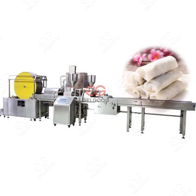 China food & Full Automatic Beverage Factory Egg Roll Making Spring Roll Bend Automatic Spring Roll Machine Line for sale