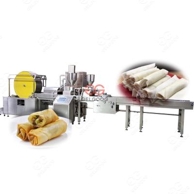 China food & Beverage Plant Full Spring Roll Making Machine Automatic Mini Spring Roll Folding Machine Maker On Sale for sale