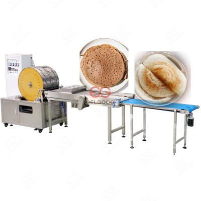 China Low Energy High Speed ​​Automatic Circular Injera Making Dosa Spring Roll Injera Wrapping Machine for sale