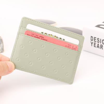 China RFID Blocking Slim Wallet Custom Card Holder Card Holder RFID Blocking Slim Wallet PU Leather Minimalist Wallets for sale