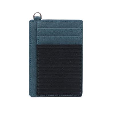 China RFID Blocking Custom ID Card Holder RFID Blocking Credit Card Slim Wallet PU Leather Card Holder for sale