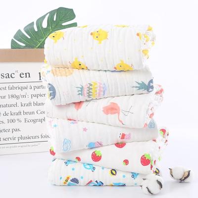 China Anti-Static 100% Cotton Muslin Blankets 6 Layers Muslin Baby Wraps Blanket Bamboo Muslin Wraps for sale