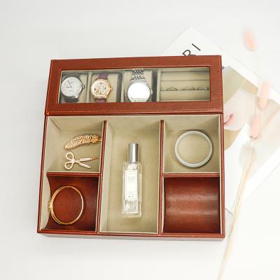 China Handmade high quality simple multifunctional jewelry storage case jewelly boxes for watch barcelet for sale